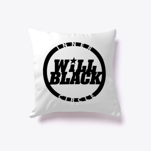 Inner Circle Pillow Square Black Logo White T-Shirt Front