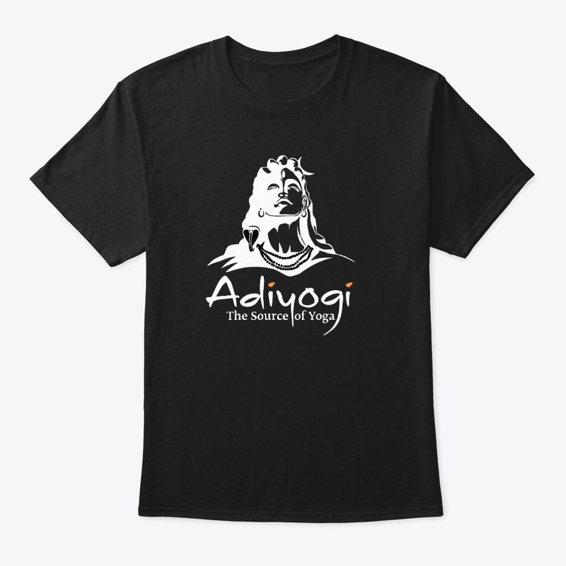 Yoga T Shirt, Adiyogi, Black