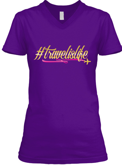 # Travelislife Team Purple  T-Shirt Front