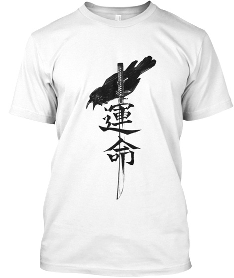 Samurai "F A T E " White T-Shirt Front