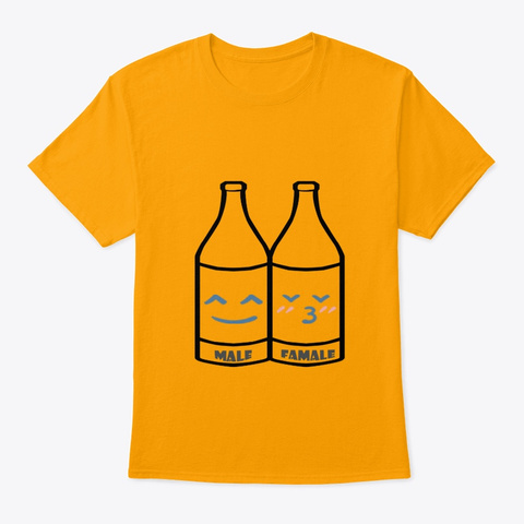 Drink With Friends Gold T-Shirt Front