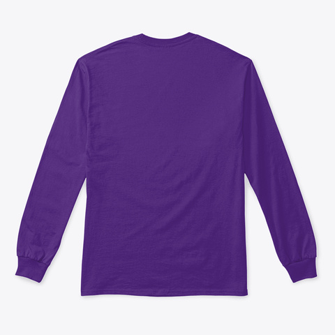 Nightmare On Clean Street Halloween Fun Purple T-Shirt Back
