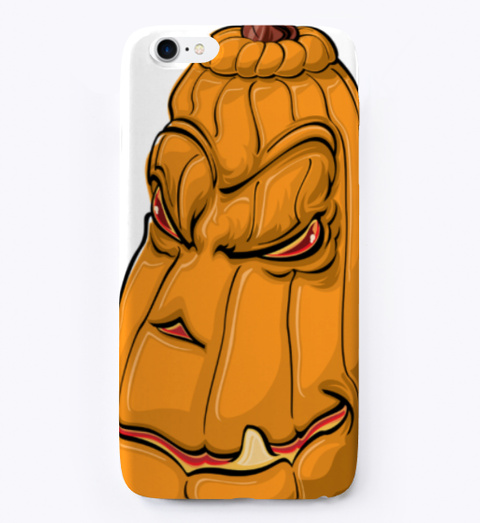 Angry Pumpkin Funny Phone Case Standard T-Shirt Front