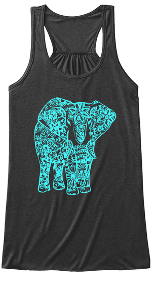 Elephant Dark Grey Heather T-Shirt Front