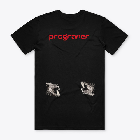 Programer Shirt Black T-Shirt Back