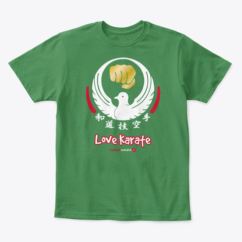Love Karate For Kids Kelly Green  áo T-Shirt Front