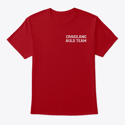 Auld Team Football Top Deep Red T-Shirt Front