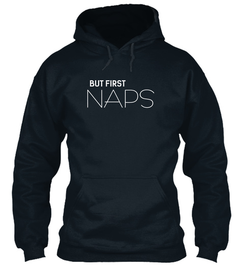 But First Naps French Navy Camiseta Front