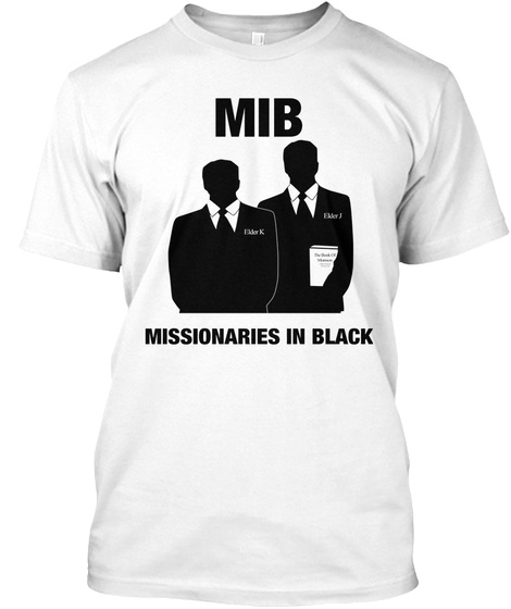 Mib Missionaries In Black White T-Shirt Front