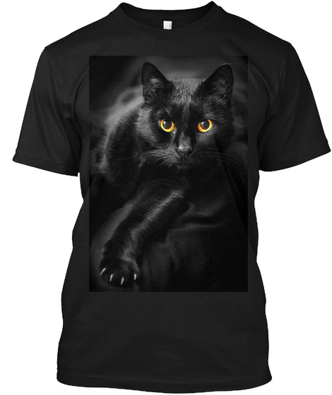  Black  Cats Black T-Shirt Front