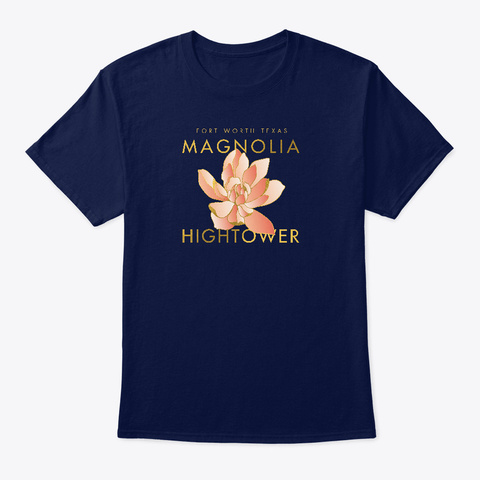 Hightower Magnolia T Shirt Navy T-Shirt Front