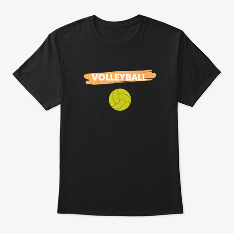 Volleyball Nhlrb Black T-Shirt Front