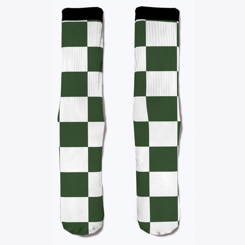 Checkers Pattern   Pine Green Standard Camiseta Front
