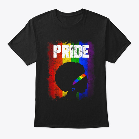 African American Gay Pride Lgbt Black T-Shirt Front