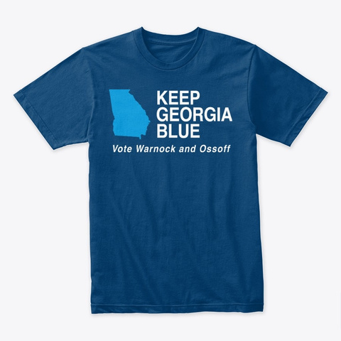 Keep Georgia Blue Cool Blue T-Shirt Front
