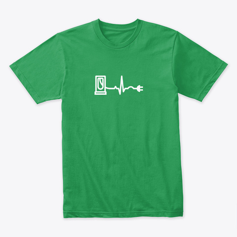 Ev Heartbeat 🤖 #Sfsf Kelly Green T-Shirt Front