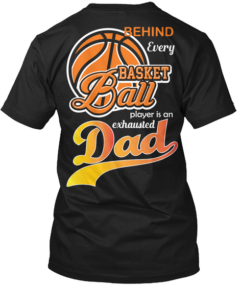 Basketball T Shirt Black T-Shirt Back