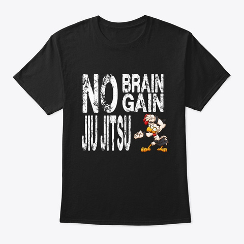Jiu Jitsu Martial Arts Cock Training Mma Black T-Shirt Front