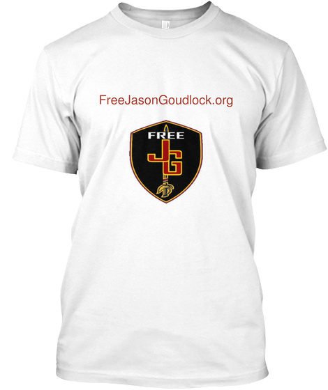 Free Jason Goudlock.Org White T-Shirt Front