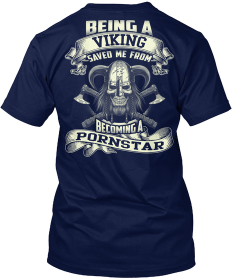 Viking Navy T-Shirt Back