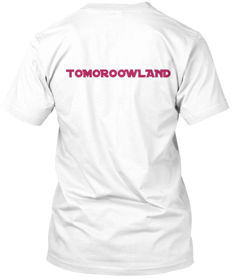 Tomorrowland Tomoroowland  White T-Shirt Back