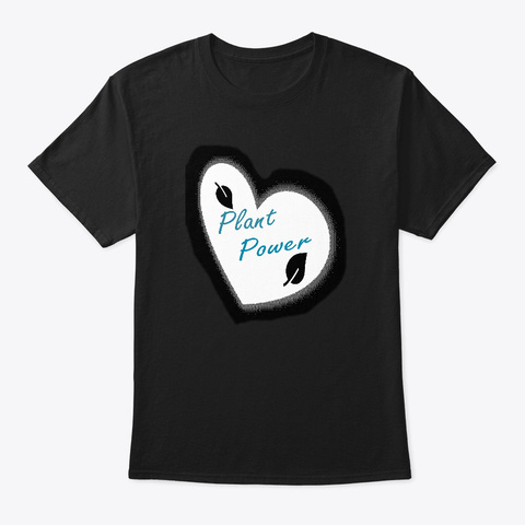 Plant Power Black T-Shirt Front