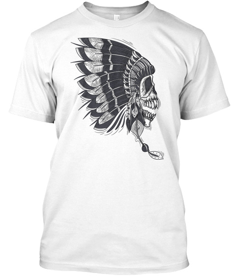 Native American Skull Feather T-shirt