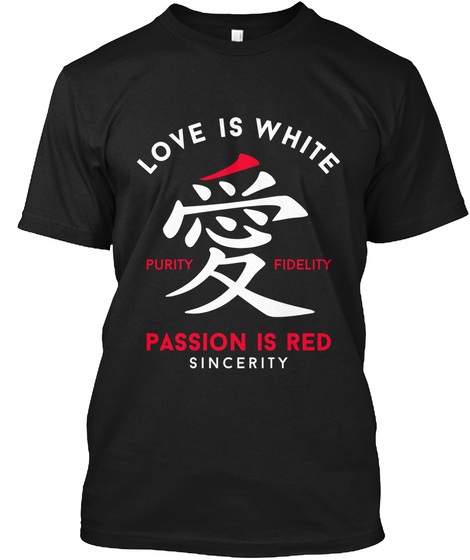 Love Is White With Japanese Kanji Love