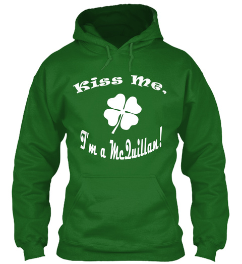 Kiss Me I'm A Mezuillan! Irish Green T-Shirt Front