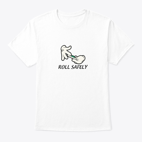 Safety First White T-Shirt Front
