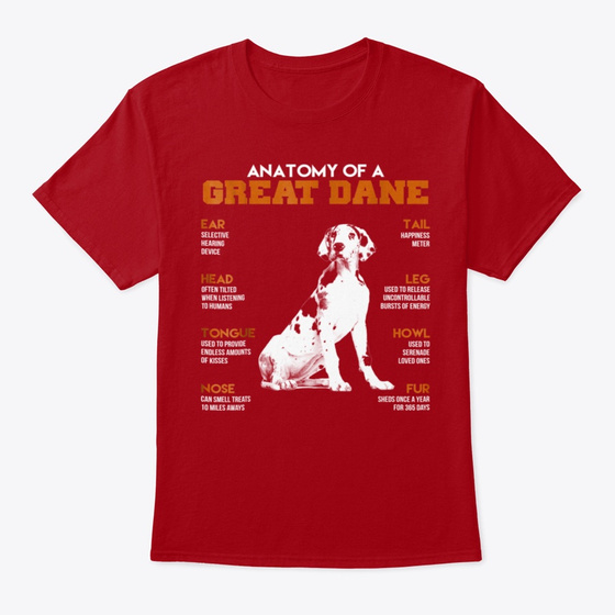 Anatomy Of A Great Dane Dogs Fu Products from Aba | Teespring