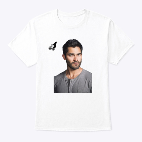 Derek Teen Wolf  White T-Shirt Front
