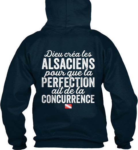 Les Alsaciens... French Navy T-Shirt Back