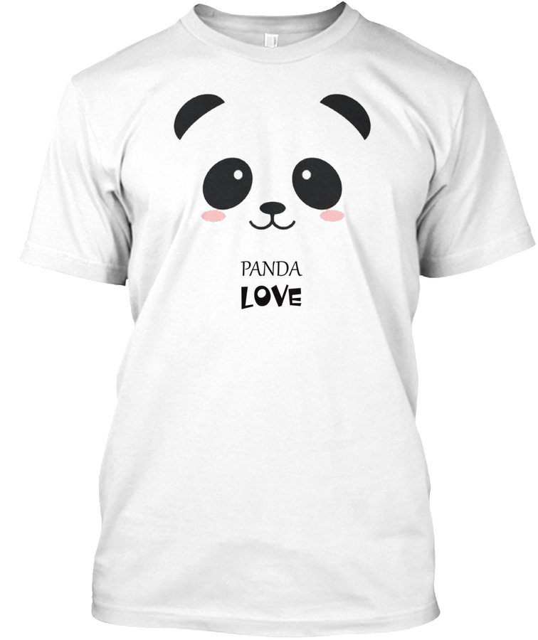 Panda T shirt - Love Panda Face Unisex Tshirt
