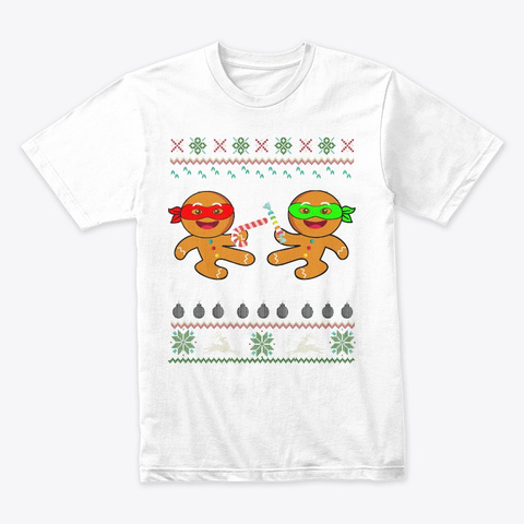 Ginjas Funny Gingerbread 2019 T Shirt White T-Shirt Front