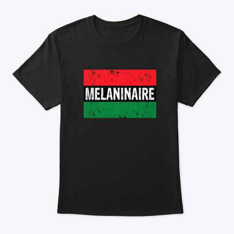 Melaninaire Black Pride Black T-Shirt Front