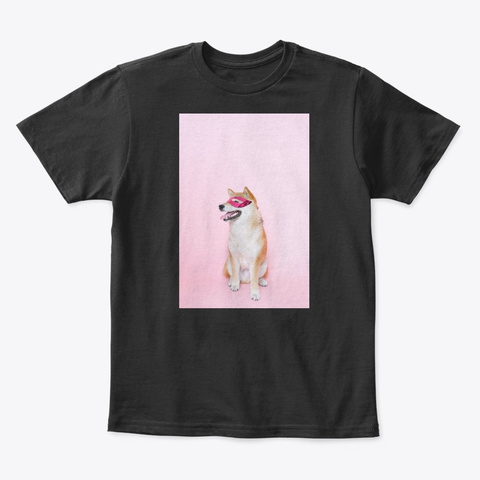 Shiba Inu Dog  Black Camiseta Front