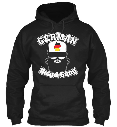Germab Beard Gang Black T-Shirt Front