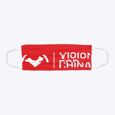 Vision For China Facemask Red T-Shirt Flat