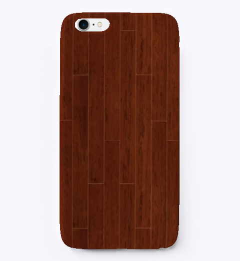 Wood Design I Phone Cases Dark Red T-Shirt Front
