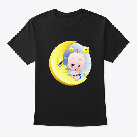 Baby Moon Rvlnw Black T-Shirt Front