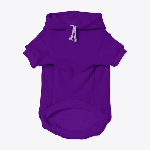 Queen Of The Castle Dog Hoodie Purple T-Shirt Front