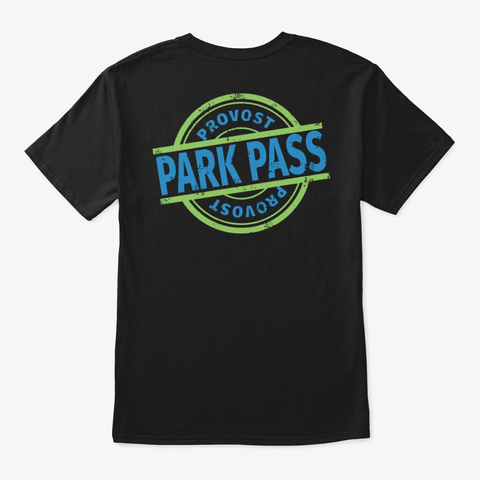 Provost Park Pass T Shirt Black T-Shirt Back