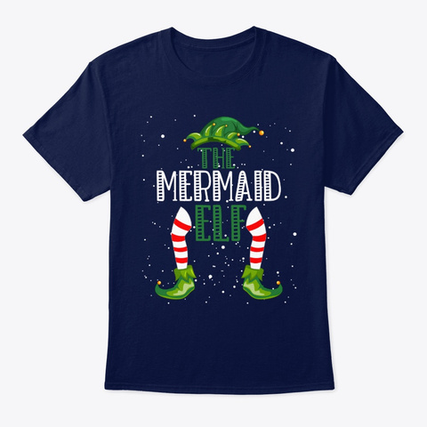 Mermaid Elf Christmas Pajama T-shirt