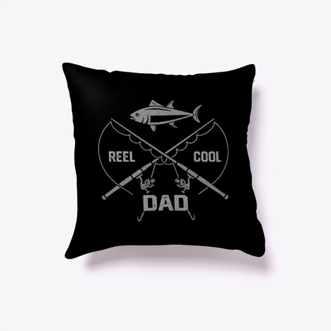 Funny Fishing Dad Gift Black T-Shirt Front