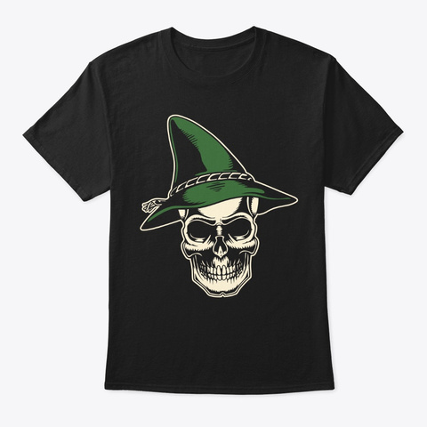 Funny Hat Skull Black Camiseta Front