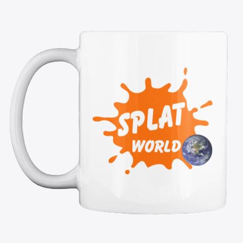 Splat World Official Logo White Camiseta Front