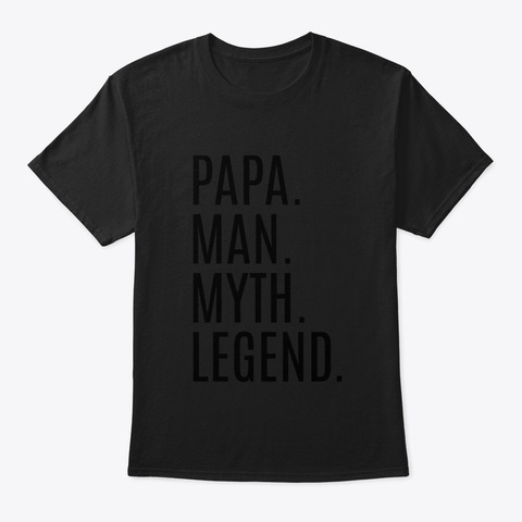 Papa Tgyy1 Black T-Shirt Front