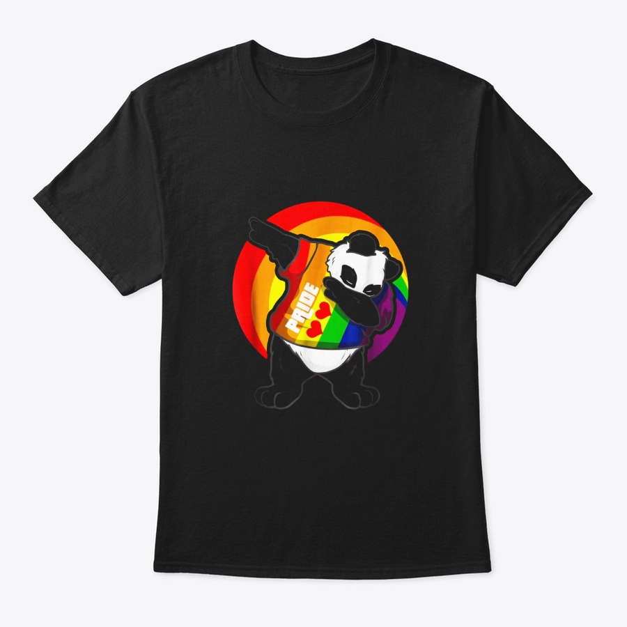 Panda Dab Shirt Pride Rainbow Dabbing Unisex Tshirt