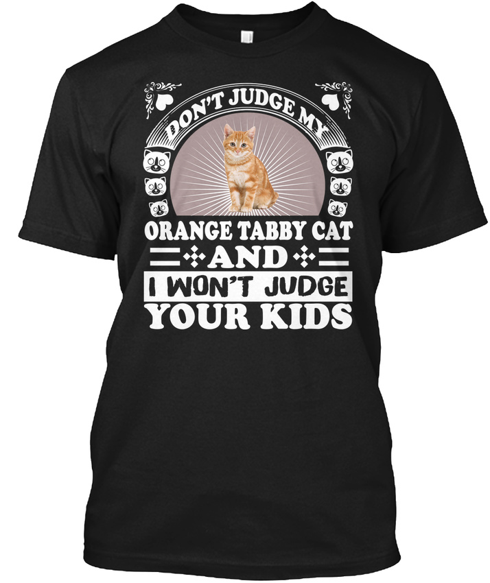 Orange Cat Hanes Tagless Tee T-Shirt